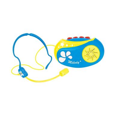 China Quality musical blue color size toy musical instrument educational music player with headphone. for sale