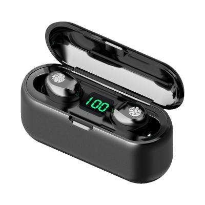 China Best TWS (True Wireless Stereo) Earbuds Auricularess F9-34 Tws 2000mah Power Bank Tws 5.0 Stereo Earphones Earbuds Mobile Phone Headphones for sale