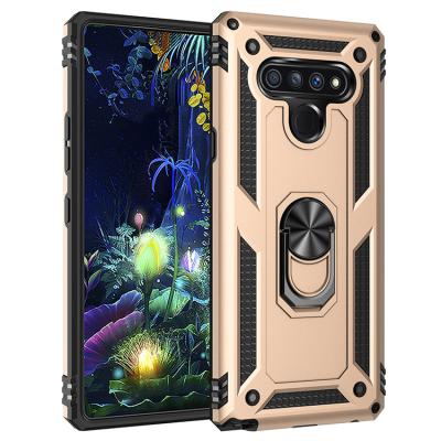 China 2022 Wholesale Shockproof Heavy Duty Bulk Cover Mobile Phone PC Tpu Kickstand Phone Case For LG Stylo 7 6 5 Harmony 4 for sale