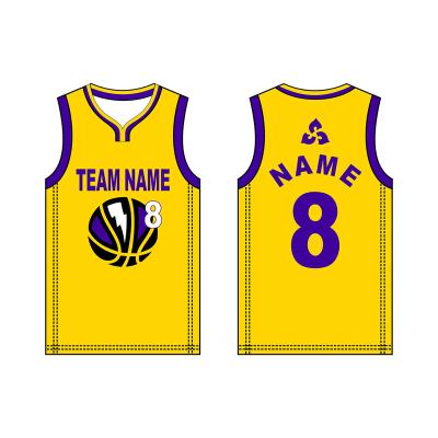 China Full Sublimation Antibacterial Printing Basketball Uniform Custom Your Own Logo Basketball Jersey With OEM Service for sale