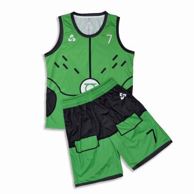 China New Design Kids Basketball Jersey Custom Summer Antibacterial Summer Boy Sleeveless Uniform Set Sport Wear Elementary School Training Cloth for sale