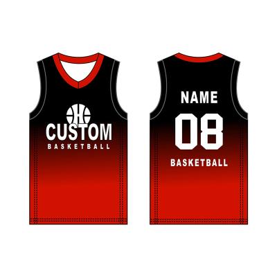 China New Type Antibacterial Basketball Bargain Price Tank Top And Shorts Customize Gradient Practice Basketball Uniform Use for sale