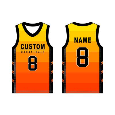 China Wholesale Mesh Blank Basketball Uniform Men's Antibacterial Basketball Tank Top For Competition Soft Unique Sportswear for sale