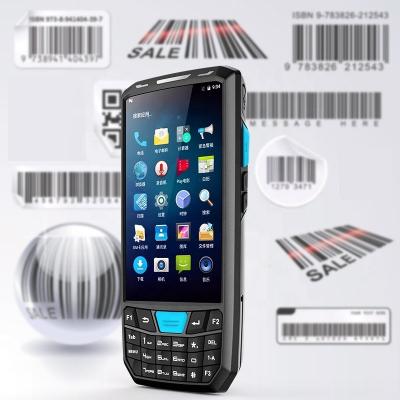 China Handheld Computer Personalize Logo Smartphone Honeywell 1D Laser Barcode Scanner Android 8.1 OS Wireless for sale