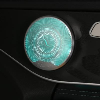 China Synchronized With Original Flash 3 Color And Color Door Speaker Cover For Mercedes C Class W205 2015-2021 for sale