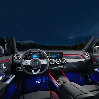 China PVC+Silicone 64 Colors Luminous Car Styling LED Ambient Light For Mercedes Benz 2020 GLB 200 Class 180 for sale