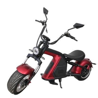 China Unisex USA Haoye Current motor de motocicleta for adult and teenager 60v 2000W 12 inch big wheel e motorcycle electric moped for sale