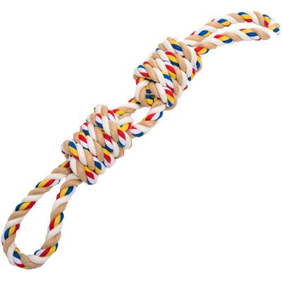 China Viable Polygonal Golden Retriever Labrador Dog Large Dog Stick Rope Dog Chew Toy for sale