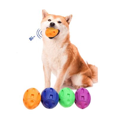 China Viable Durable Dog Squeaker Toys For Chewers Aggressive Almost Indestructible Dog Interactive Toys Dog Squeaker Hard Ball for sale