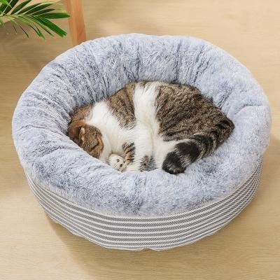 China Breathable Long Plush Dog Cushion Bed Super Soft Fluffy Comfortable Pet Sofa Mat for Cat Dog House Bed for sale