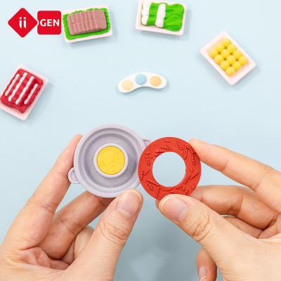 China Hot Promotional Eraser Stationery Kawaii Shape Eraser Made In China Vehicle Kitchen Supplies Cookie ODM OEM 3D Pencil Eraser For Gift for sale