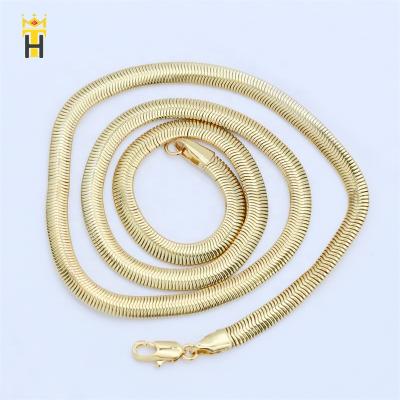 China Factory Wholesale Trendy Fashion Necklace 18k Gold Plated Snake Necklace Chain for sale