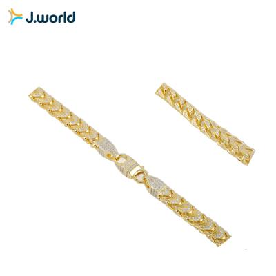 China High Quality Jewelry Gold Hip Hop Jewelry Men's Metallic Necklace Simple Chain Necklace for sale