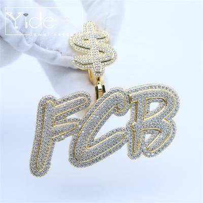 China Hiphop Vintage Style Jewelry Hip Hop Letters Pendant Men for sale