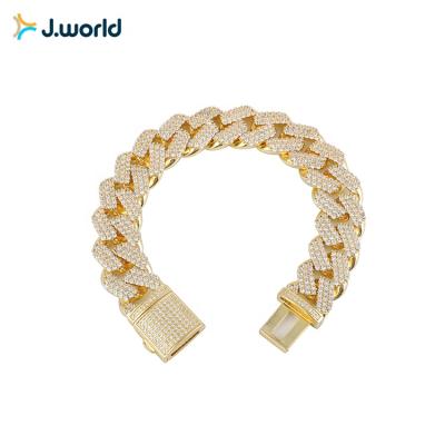 China Hiphop Luxury Classic Design Girls Bracelet Jewelry Women Brass Charm for sale