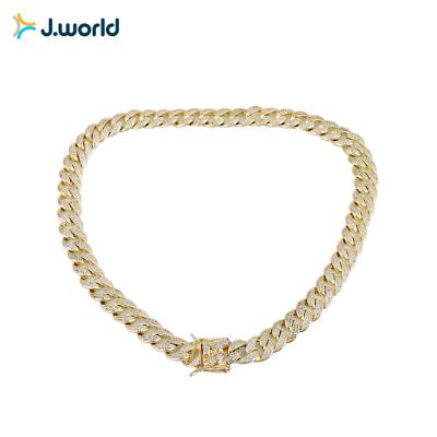 China High Quality Rapper Mens Gold Plated Hip Hop Jewelry Diamond Hiphop Necklace for sale