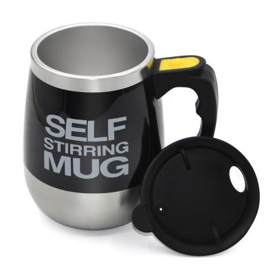 China 430 Stainless Steel AUTOMOBILE Stainless Steel Refillable Coffee Cup Mug Refillable Self Stirring Self Stirring Magnetic Mug for sale