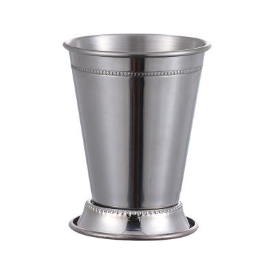 China Sustainable Hot Selling Barware Drinking Cups 400ML Metal Mug Mojito Stainless Steel Mug Mint Julepcup for sale