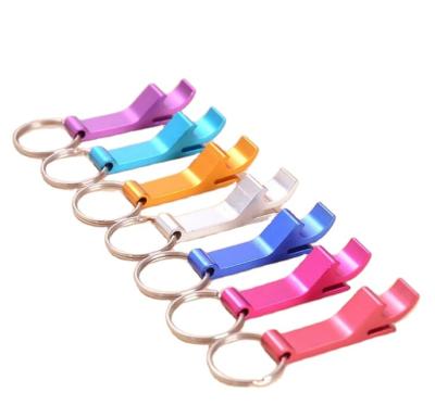 China Wholesale Custom Cheap Amazon Viable Beer Cocktail Bottle Opener Popular Manufacturer Multifunctional Color Alloy Opener With Key Chain for sale