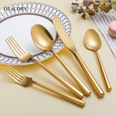 China Jieyang New Design Viable Diamond Shaped Handle Cutlery Stocked Table Knife Set Polish High Mirror Stainless Steel Cutlery for sale