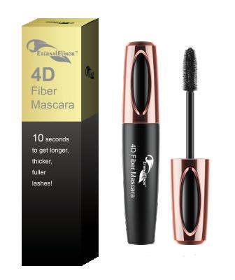 China Nutritious 2021 Fiber Mascara Nutritious Customizable Mascara Cosmetic Black Color 4D Fiber Mascara for sale