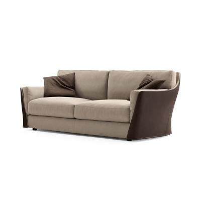 China Removable creative sofa with comfortable back and wide armrests is customizable leather or fabric sofa for sale