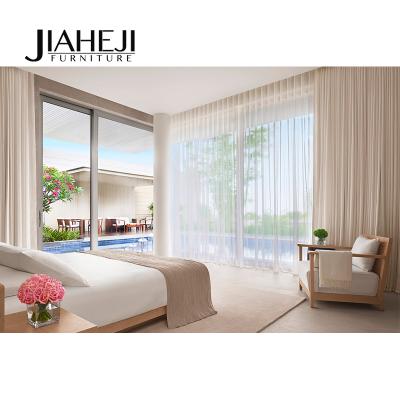 China JIAHEJI-A005 Contemporary Customize Seaside Resort Double Bed Room Hotel Furniture Bedroom for sale