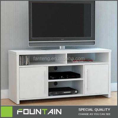 China PANEL Wholesale Price White Wood LCD TV Rack Table Furniture TV Unit Furniture for sale