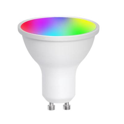 China Modern GU10 WiFi Smart Bulb Led Spotlight Compatible with Alexa and Google Home LED RGBW 2700k Dimmable for sale