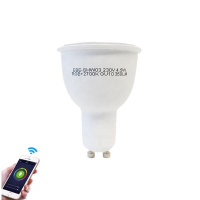 China Residential Tuya GU10 Tuya Controlled WIFI Color Variable Smart Led Spot Light for sale