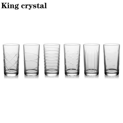 China Minimalist 1079HB Crystal Tumbler With Cheers Hand Cut Water Cup Juice Mug for sale