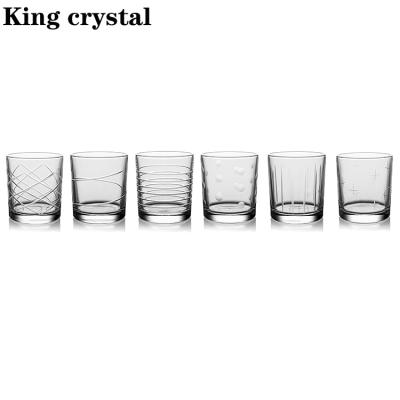 China For USA 1079DOF-K Crystal Tumbler with cheers hand cut whiskey glass set shot glass cup for sale