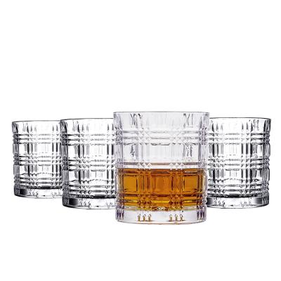 China Larger Size Glassware Rock Whiskey Tumbler Drinking Glass Set Wholesale Clear Thick Glass Tumbler From Bottom for sale