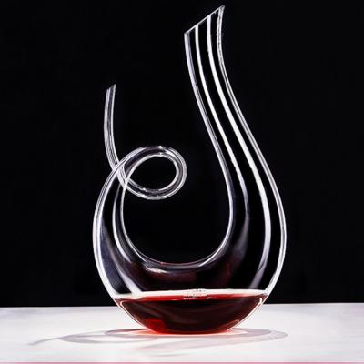 China 5524DC 100% Crystal Wine Aerator Quickly Decanted 60oz Mouth Blow Decanter Wine Decanter Gift Set for sale