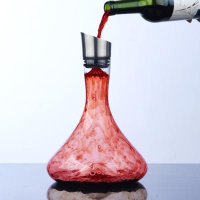 China Quickly Decanted Blown Wine Aerator Decanter 1800ml 60 oz decanter luxury wine decanter for wine for sale