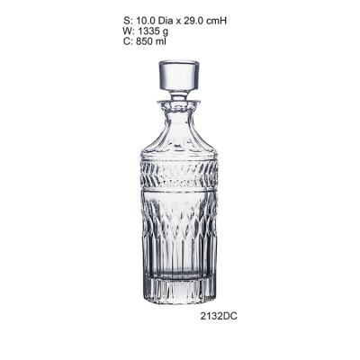 China Symphony Crystal Whiskey Bottle Whiskey Wine Bottle 850ml Liquor Vodka Bottles Brandy Decanters for sale