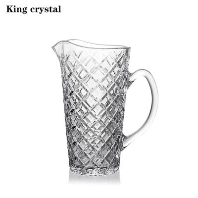 China Display 7366PT Crystal Diamond Pitcher/Pot, Temperature Glass Jar for Cold Drink, Water, Juice, Ice Tea, Milk for sale