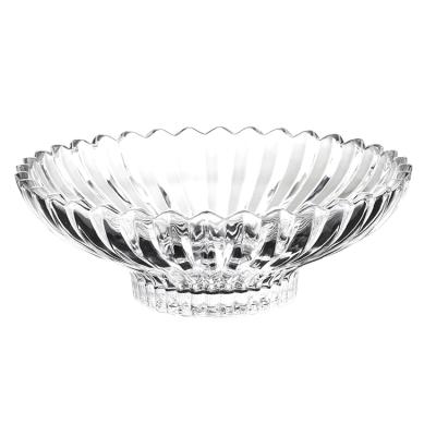 China 7321 BLu Jeneva Jumbo Viable Bowl Fruit Bowl Decorative Glass Transparent Servingbowl For Dinerware for sale