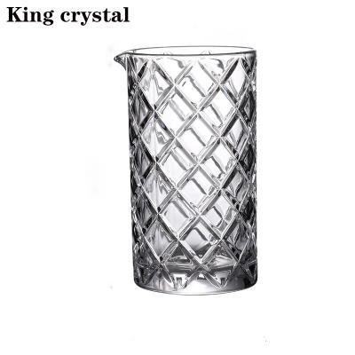 China 21.3 oz Boston Diamond Crystal Glass Shaker Glass 7366MX Thick Mixing Mixing Glass 7366MX Cocktail Shaker for sale