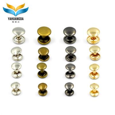 China Double the bag factory wholesale 12mm. .etc rivets custom decorative metal button rivets for clothing and bags for sale