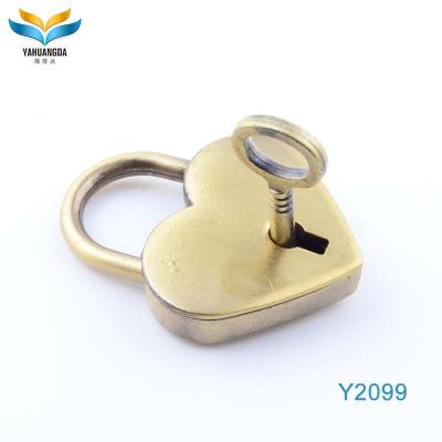 China Nickel free wholesale small metal padlock locks for jewelry box for mini jewelry box lock hardware for sale