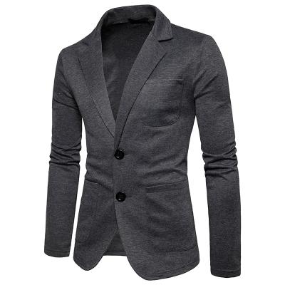 China New Fashion Thermal Two-Button Small Casual Jacket Slim Fit Mens Suits Fabric for sale