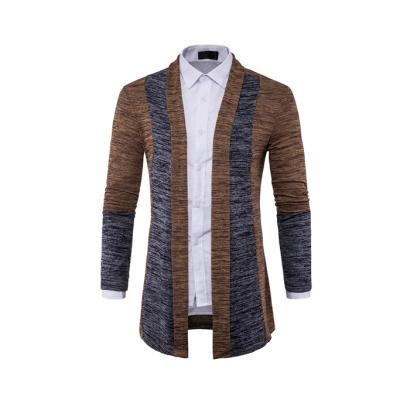 China New Stock Anti-wrinkle Spandex Men's Fashion Long Sweater Breathable Casual V-Neck Men's Cardigan Sweater for sale