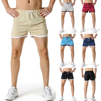 China QUICK DRY Cotton Bodybuilding Training Adjustable Active Men's Gym Shorts for sale