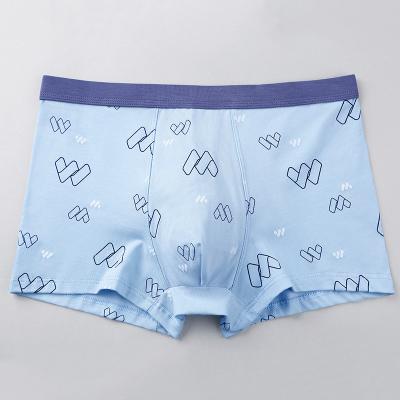 China Cotton Antibacterial Printed Men's Underwear And U Convex Men's Breathable Underwear for sale