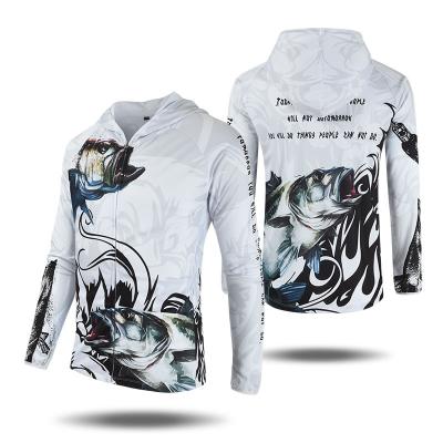 China Custom OEM Anti UV Fishing Clothes Anti UPF50+ UV Fishing Hoodies Long Sleeve Breathable Quick Dry Fishing Shirts for sale