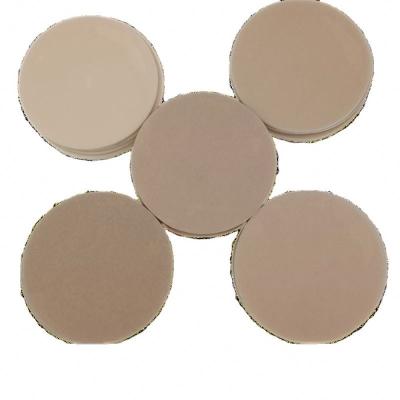 China Factory Customized logo 3inch 5inch Round White Aluminum oxide abrasive tool flexible sanding backing pads disc for sale