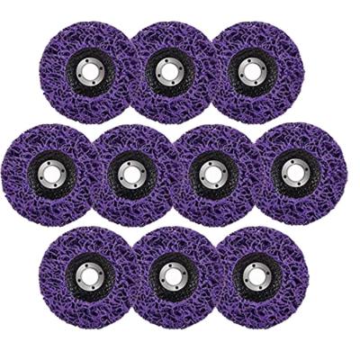 China Stable Quality Abrasive Tool Hand Polishing Sanding Disc 5inch Purple Nylon Wheel for sale