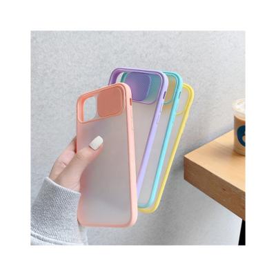 China FOR iPhone 13 Pro Max Cell Phone Accessories Camera Protective Push Window Phone Special Case For iphone 11 Case Pink for sale