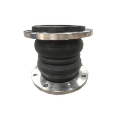 China Pipe Fit Knots Flange Double Ball Rubber Expansion Joint, China Double Bellows Expansion Joint, Fluctuating Rubber Two Sphere Joint Price for sale